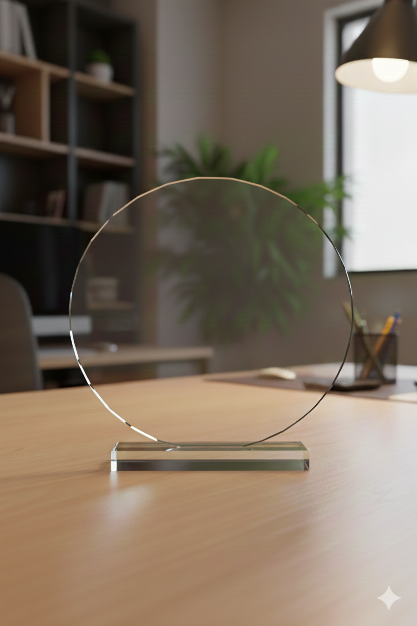 درع دائري قاعدة كرستال