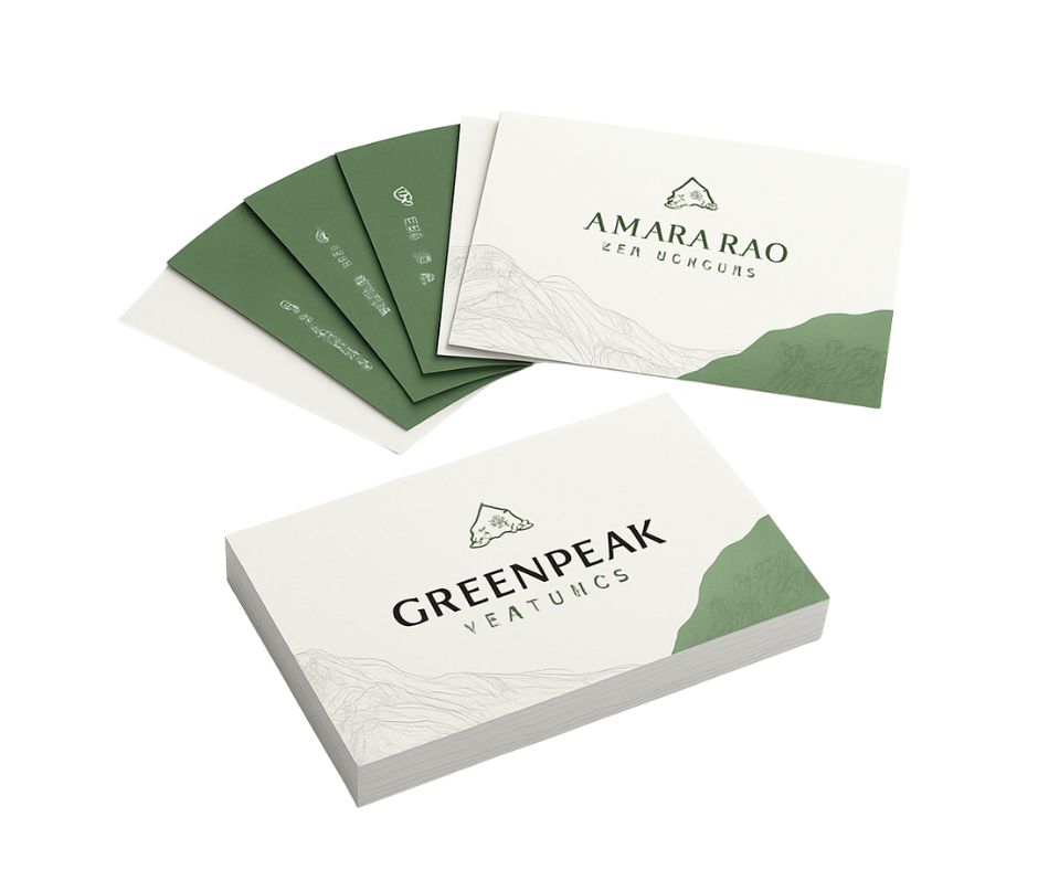 كروت بزنس كارد طباعة UV عدد 1000